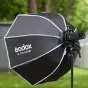 Godox UL-Octa BOX 60 mīkstāks ar Bowens montāžas fiksatoru un Godox zibspuldzi, āra apgaismojuma komplekts.