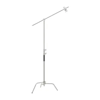 Neewer SC320 320 cm nerūsējošā tērauda C-stand ar regulējamu izstieptāju un boomu profesionālām apgaismojuma sistēmām