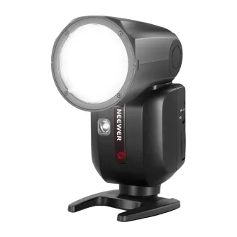 Вспышка Neewer Z2PRO-S для камер Sony с поворотной головкой и беспроводным TTL управлением, вид сбоку с большим рассеивателем и компактным дизайном
