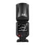 Neewer Z2PRO-S spīdgaisma Sony kamerām ar TTL displeju, 105 zoom līmeni un regulējamu spīdgaismas jaudu uz vadības paneļa.