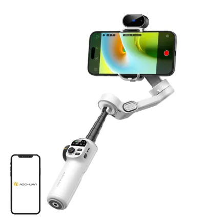 AOCHUAN X2 Gimbal ar AI sensoru balts