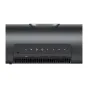 Rear view of JMGO PicoPlay+ portable projector featuring a touch control panel and ventilation slots.