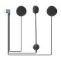 EJEAS HIFI-M6 USB-C motorcycle headset microphones with foam covers and coiled cables for clear communication