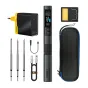 FNIRSI HS-02B 100W smart soldering iron kit with digital display, rapid heating tips, charger, carrying case, and accessories for precise electronics soldering