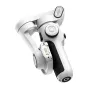 AOCHUAN P2 Gimbal in white color featuring 3-axis stabilization, OLED screen, and magnetic phone mount for smooth smartphone filming.