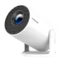 Magcubic HY300PRO projector featuring 200 ANSI lumens, 720p resolution, and a 180-degree adjustable lens for versatile home cinema projection.