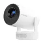 Magcubic HY300PRO+ portable projector with 720p resolution and 4K support, featuring a compact design and 180-degree rotation for flexible projection angles