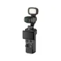 JJC LED OP4K3 mini LED gaismas komplekts ar trim magnētiskajiem LED gaismiem DJI Osmo Pocket 4, ar regulējamu krāsas temperatūru un spožuma līmeņiem.