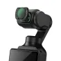 JJC F PK3 magnetic filter set for DJI Osmo Pocket 4/3 with ND2 32 variable filter attached, showcasing quick-install magnetic lens protection