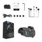 EJEAS K1Pro motorcycle intercom kit with 2K camera, headset, clip, and accessories in full view