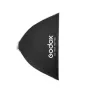 GODOX UL BOX 90 softbox 90x90 cm in a folded state, featuring the brand name and model details on the front, against a white background.