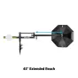 Westcott Easy Boom 28-inch extension arm with 45-inch reach, featuring a softbox light modifier for studio lighting setup.