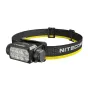 Nitecore HC75 UHE E focus work headlamp with 3000 lumens, adjustable LED matrix, and replaceable Li-ion battery for long-lasting use