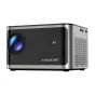 Magcubic HY350 1080p projektors pelēkā krāsā, sānu skats ar skārienpaneli un 580 ANSI lumens spožumu.