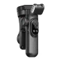 AOCHUAN X Pro Standard Gimbal in black, side view showcasing OLED screen, compact design, and prominent grip handle.