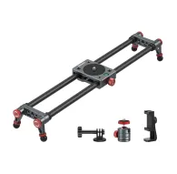 Слайдер Neewer CS1M углеродный 40 см с полным комплектом: шаровая головка, держатель для смартфона и аксессуары для плавной видеосъемкиСлайдер Neewer CS1M углеродный 40 см с полным комплектом: шаровая головка, держатель для смартфона и аксессуары для плавной видеосъемки