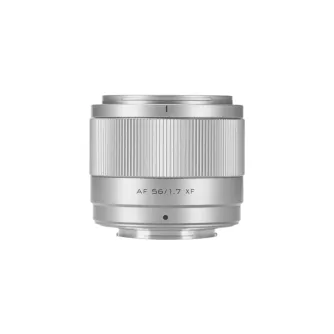 Viltrox AF 56mm F/1.7 Fuji X sudraba objekts ar STM autofokusu, ideāls portretu un ainavu fotografēšanai