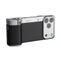 PGYTECH Retrova grips komplekts iPhone 17 Pro Max ar retro fotoaparāta iedvesmotu dizainu, mehānisko kontroli un teksturētu virsmu grafīta melnā krāsā.