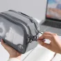 Ulanzi BP15 SeeClear Tech Pouch L 2.6L caurspīdīga uzglabāšanas soma ar divkāršu zip aizdari, noņemamajiem dalītājiem un ekoloģisku matētu TPU materiālu