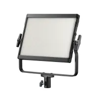 Световая панель Godox LP600R 60W RGB с диффузором, вид спереди на шарнирном креплении для студийного и портативного освещенияСветовая панель Godox LP600R 60W RGB с диффузором, вид спереди на шарнирном креплении для студийного и портативного освещения