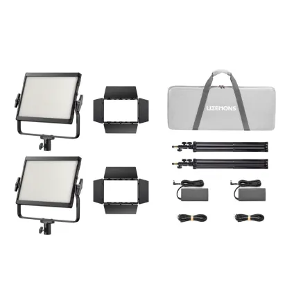 GODOX LP400Bi K2 Black Litemons Bi krāsas LED gaismas panelis 2 gaismu komplektā