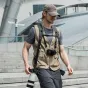 PGYTECH Camera Strap Master Wilderness Green - профессиональный грудной ремень с грузоподъемностью 90 кг, быстрозажимными узлами, эргономичной плечевой подкладкой 60 мм и прочным шнуром Dyneema для DSLR и беззеркальных камер.