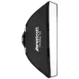 Westcott ClickBox 1x3 slim softbox with Bowens S mount for professional edge and hair lighting, quick setup, black fabric with silver interior