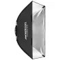 Westcott ClickBox 2x3 softbox with Bowens S mount, open side revealing reflective silver interior for professional portrait and video lighting