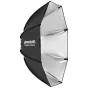 Westcott ClickBox Octa 42 softbox with Bowens S mount for professional photography lighting, featuring quick setup and reflective silver interior