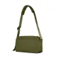 URTH Dolomite 8L water-resistant camera sling backpack with padded shoulder strap, rear view, green color
