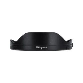 JJC LH-SH177 lens hood for Sony FE 16-35mm f/2.8 GM II lens – front view with matte interior and ribbed edge for secure attachment