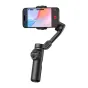 AOČUAN X2 Standarta gimbals ar droši piestiprinātu viedtālruni, demonstrējot ergonomisku rokturi un zoom/fokusa kontroles precīziem 3-asī stabilizētiem video ierakstiem