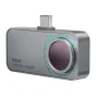 Mileseey TR256i compact thermal imaging camera featuring a 256x192 resolution, USB-C port for iPhone/iPad compatibility, front view