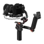 Hohem iSteady MT3 Pro stabilizētājs ar uzstādītu kameru, noņemamu divvirzienu apgriezienu rīku un ekrāna attālināto vadību profesionālai videofilmu stabilizācijai un AI sekšanai