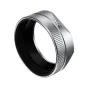 Серебряный алюминиевый козырек объектива JJC LH JXHF для камер Fujifilm X half с матовой внутренней поверхностью и защитой EVA от царапин