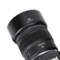 JJC LH-ES73B matē anti-reflektējoša objektīva vāciņš Canon RF 45mm F1.2 STM objektīvam - tuvplāns ar priekšējo vāciņu un zīmēm