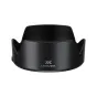 JJC LH-ES73BT objektīva aizsargs Canon RF 45mm f/1.2 STM objektīvam, melnā matēta apdare ar antilielu segumu, skats no augšas