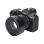 Canona RF 45mm F1.2 STM objektīvs ar JJC LH ES73BT objektīva aizsargu, lai samazinātu spīdumu un aizsargātu priekšējo elementu
