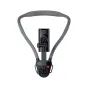 JJC MNM UN1 Black neck holder for phones and action cameras - top view with cold shoe mount and adjustable angle controls
