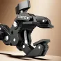 Ulanzi CO78 Super Clamp with a 3-jaw grip for secure mounting, featuring 1/4-inch and ARRI pins, cold shoe, and anti-slip silicone pads for flat and round surfaces up to 1 kg load capacity