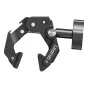 Ulanzi CO78 Super Clamp with 3-jaw grip, 1 kg load capacity, featuring 1/4-inch threads, ARRI locating pins, and cold shoe mount for versatile camera and device mounting