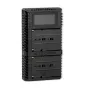 Зарядное устройство Nitecore USN3 Pro для аккумуляторов Sony NP F с цифровым дисплеем и USB портами для зарядки