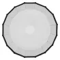 Godox QR P70T 70cm parabolic softbox with Bowens mount - top view, quick-release assembly, 16-panel ribbed design