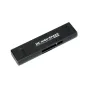 Мультикарточный ридер JJC CR UCL1 с высокой скоростью чтения, портами USB-A, Lightning и USB-C, стильный черный дизайн