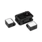 JJC LED OA Mini LED light set for DJI Osmo Action 5 Pro/4/3 with magnetic attachment, featuring two compact LED panels and the main light body shown from different angles.