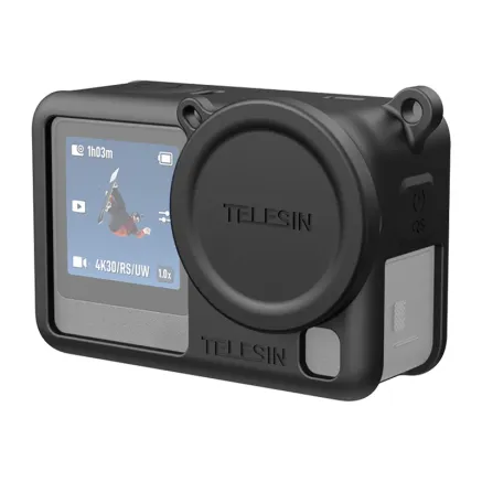 Telesin Silikona Aizsargkaste DJI Osmo Action 6 Melna