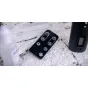 Newell Mr Mist wireless smoke generator remote control featuring buttons for smoke intensity and RGB lighting adjustments for precise special effects