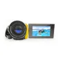 Easypix Aquapix WDV5630 ūdensizturīga videokamera ar 7,6 cm ekrānu, kas rāda ūdensnokošanas ainu, ar plašu objektīvu un dzeltenu siksnas stiprinājumu