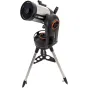 Celestron NexStar Evolution Wi-Fi 9.25 telescope with rechargeable battery and wireless smartphone control, featuring StarBright XLT optics and a sturdy steel tripod.