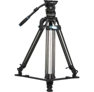 SIRUI Pro Video Tripod Kit SQ100 with VHS18 fluid head - carbon fiber tripod with 25 kg load capacity, side-loading fluid head, ground spreader, and ARRI handle for professional video productionSIRUI Pro Video Tripod Kit SQ100 with VHS18 fluid head - carbon fiber tripod with 25 kg load capacity, side-loading fluid head, ground spreader, and ARRI handle for professional video production